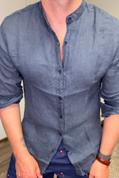Camicia collo coreano