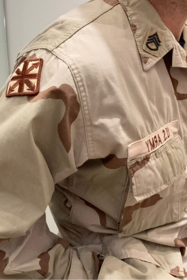 Giacca camouflage "desert" con patch
