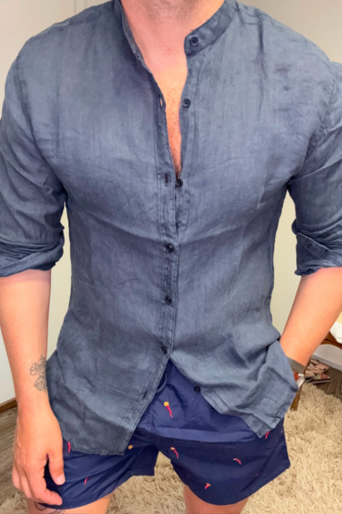 Camicia collo coreano
