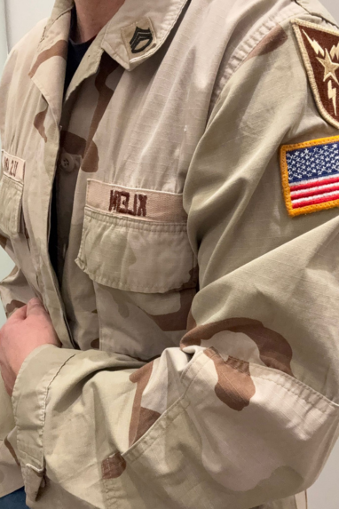Giacca camouflage "desert" con patch