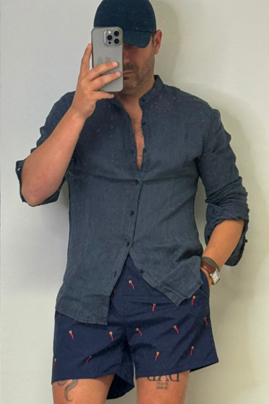 Camicia collo coreano