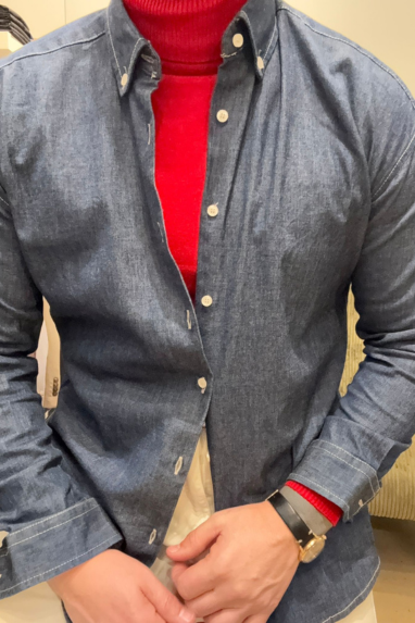 Camicia in jeans over
