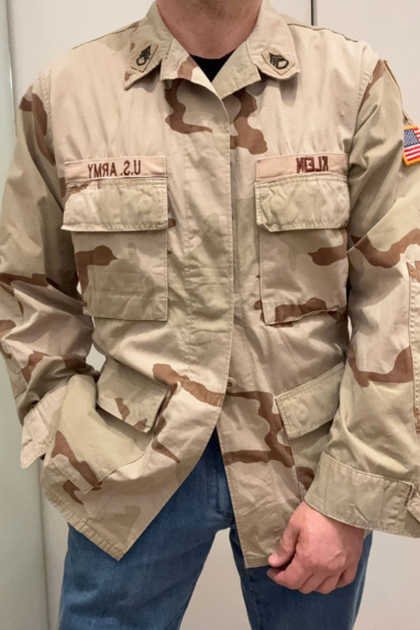 Giacca camouflage "desert" con patch