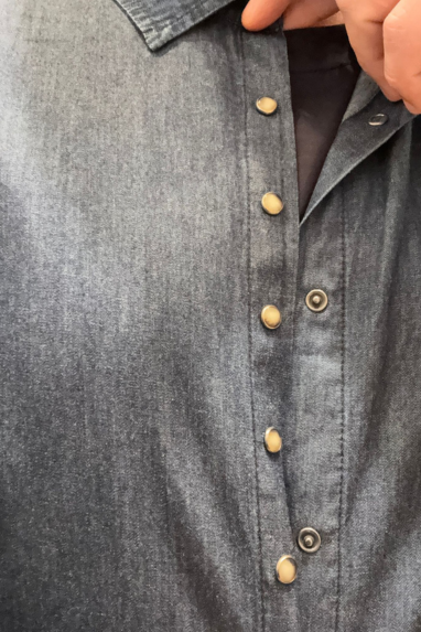 Camicia in jeans chambray