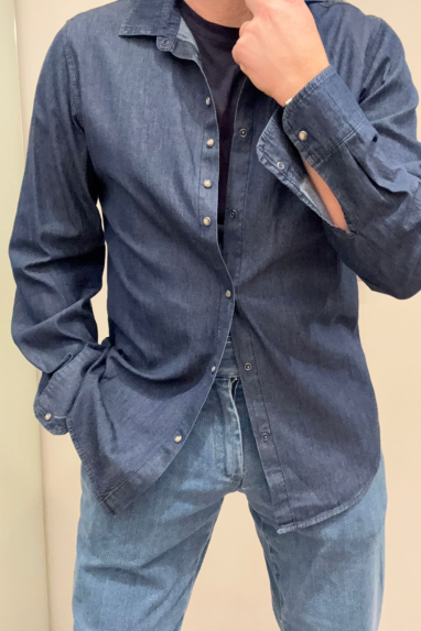 Camicia in jeans chambray