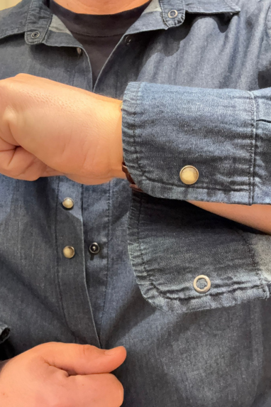 Camicia in jeans chambray