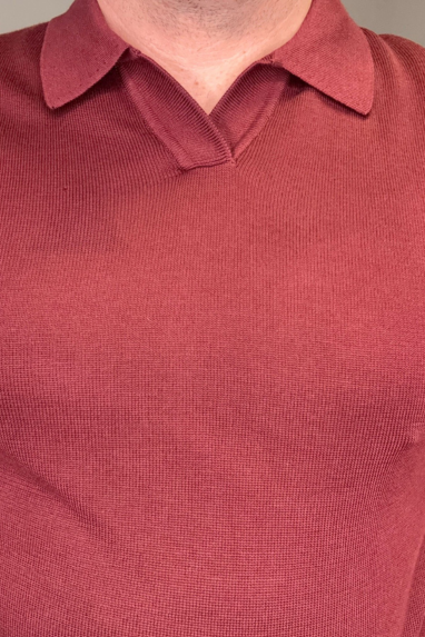 Maglia collo polo 100% lyocell