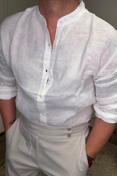 Camicia collo coreano