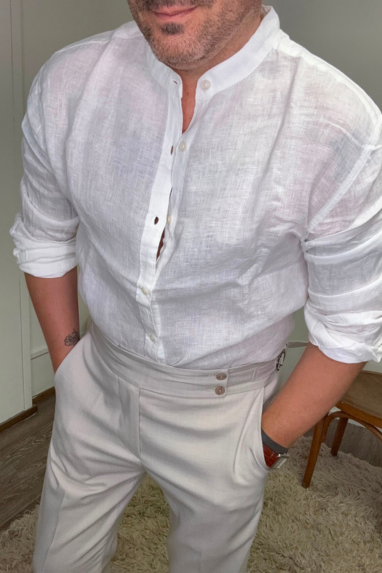 Camicia collo coreano